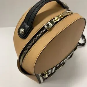 HENRI BENDEL WEST 57TH STRIPED FLOWER SAFFIANO LEATHER BACKPACK TAUPE henri bendel | Bags | Henri Bendel West 57th Striped Flower  main image 3